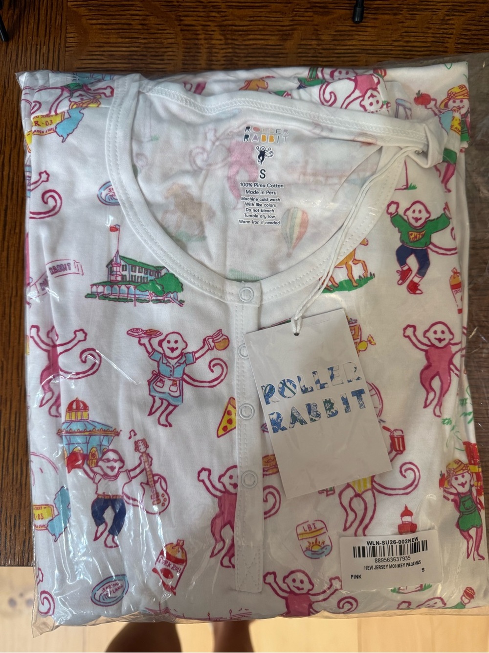 Roller Rabbit New Jersey Popup Print Long Sleeve Pajamas